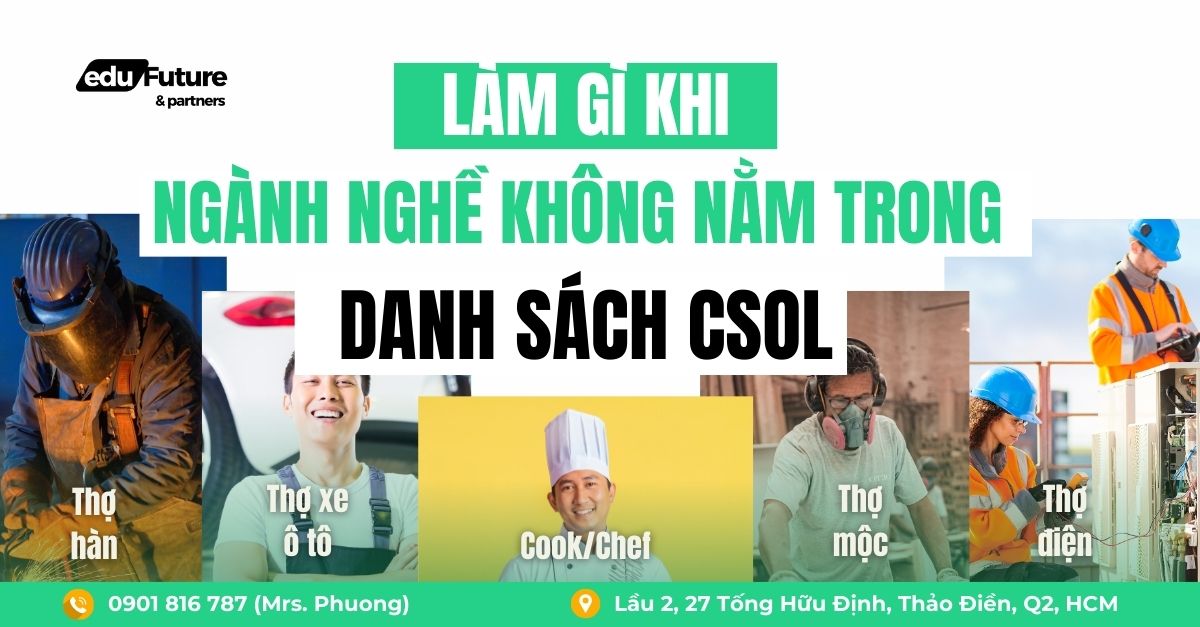 ngành nghề không nằm trong danh sách csol