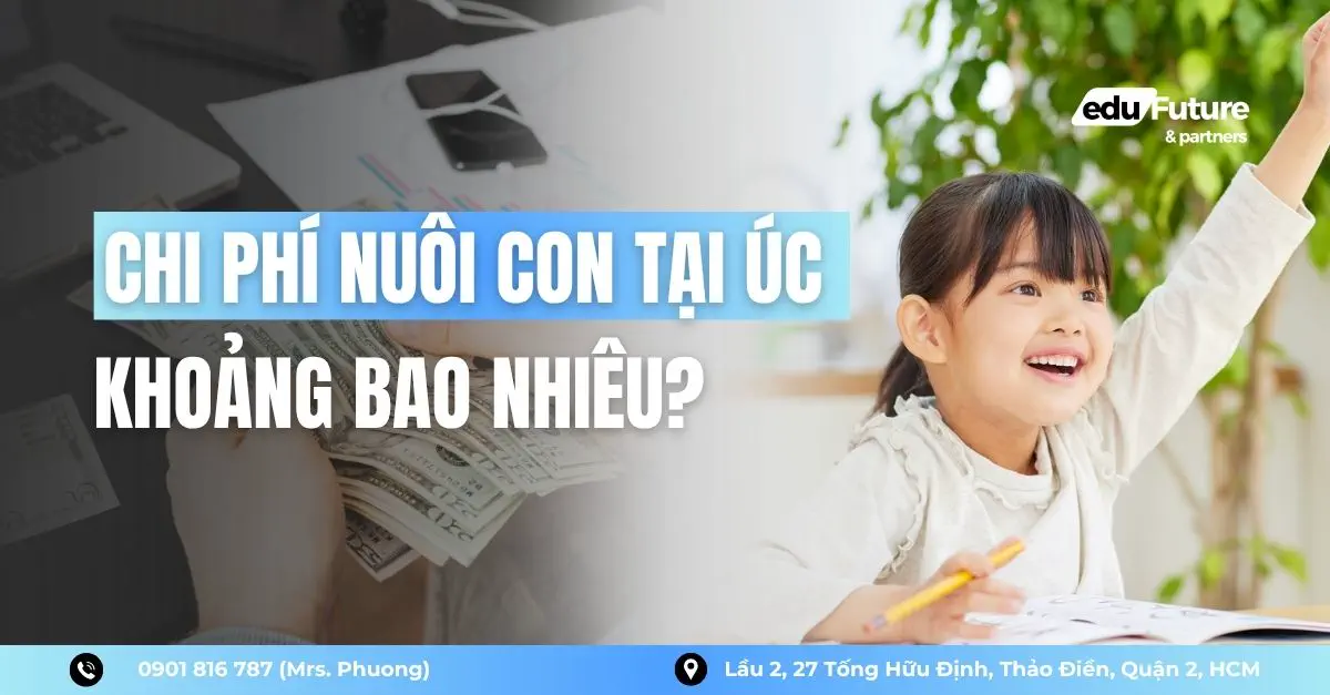 chi phí nuôi con tại Úc