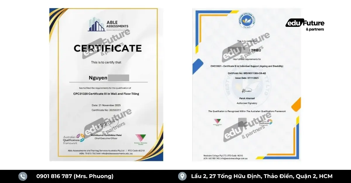 Quy trình chuyển đổi chứng chỉ nghề Úc RPL